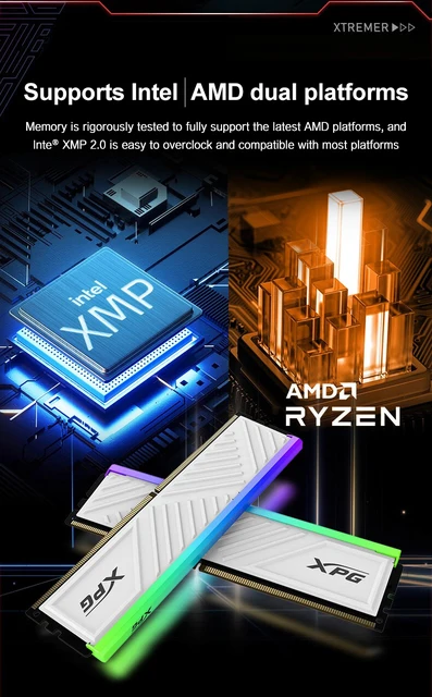 ADATA XPG SPECTRIX D35G DDR4 RGB Memory 3200 3600 8GB 16GB U