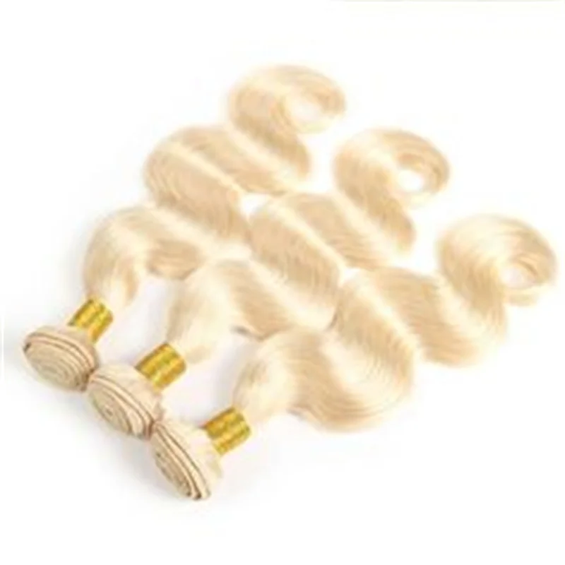 18 20 22 Inch Honey Blonde Body Wave Curly Brazilian Bundles Raw Hair Virgin Unprocessed Human Hair Extensions 1/3/4 Bundle