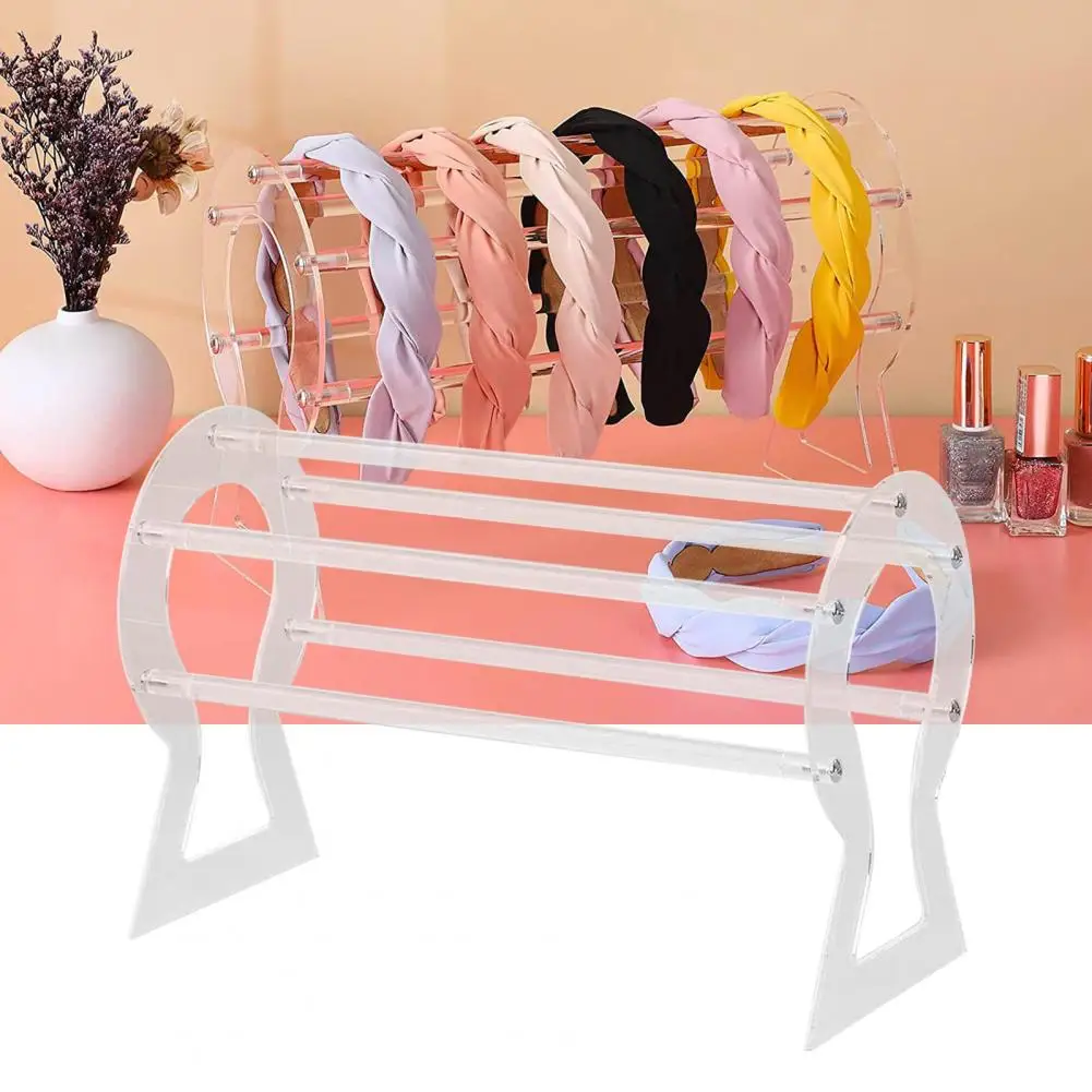 Practical Headband Display Stand Acrylic Headband Holder Smooth Surface