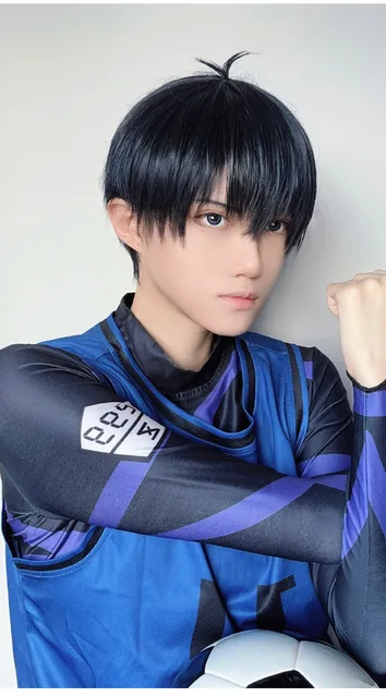 Anime Blue Lock Bachira Cosplay Traje Bachira Meguru Estilo Chinês Uniforme  Roupas Perucas Comic Show Trajes