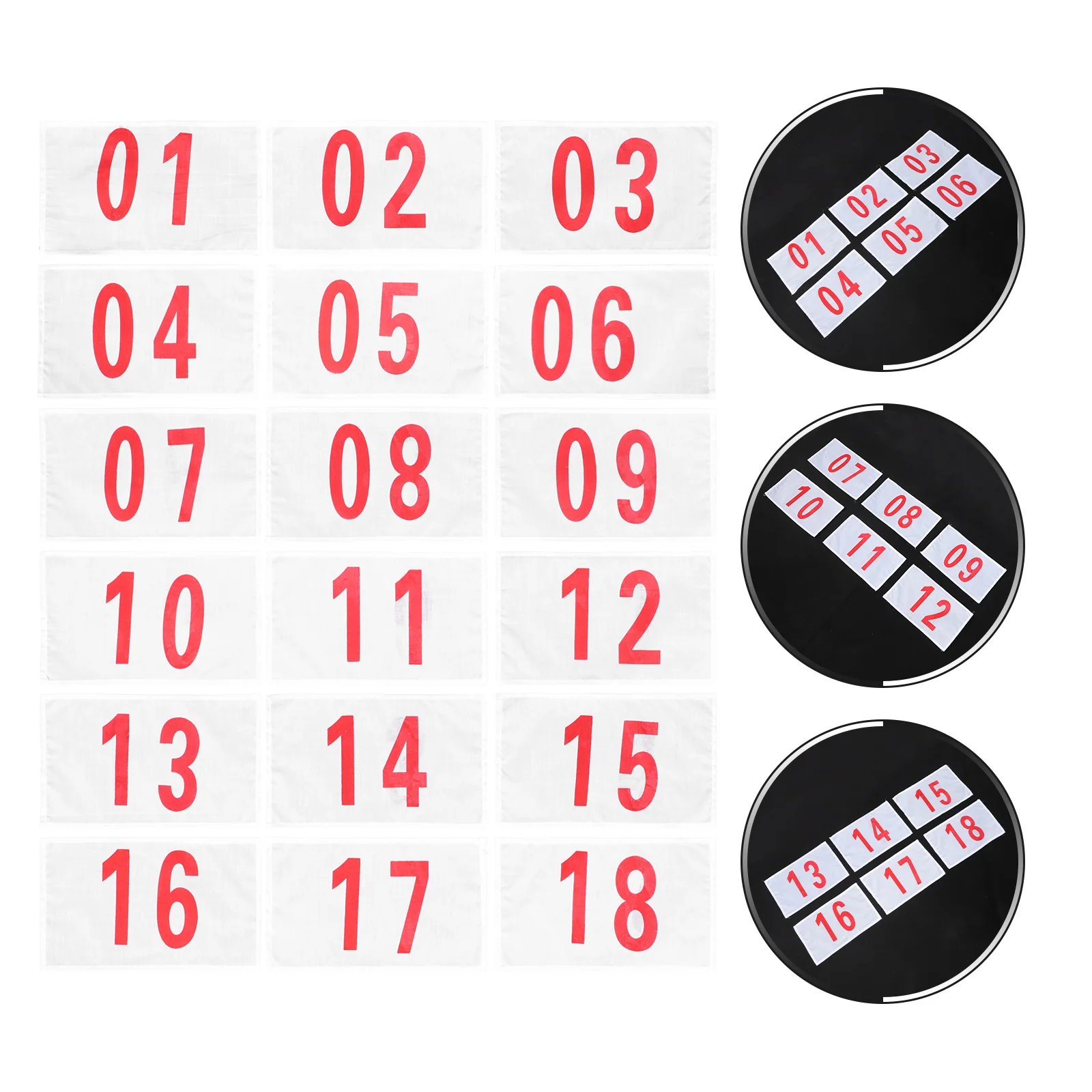 20 Pcs Sports Number Plate Gym Machines Bibs Race Fitness Equipment Exercise for Polyester Cotton