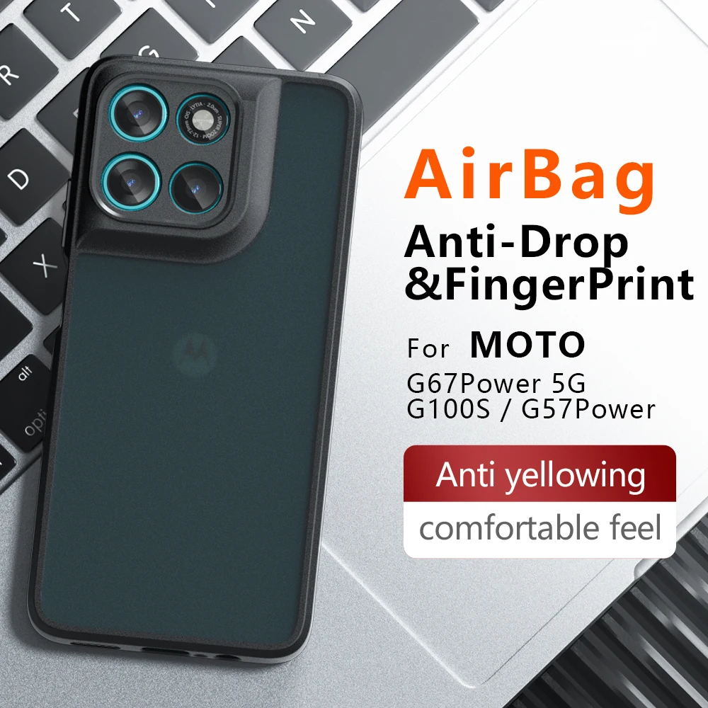Shockproof Clear & Matte Hard PC+Silicone Phone Case