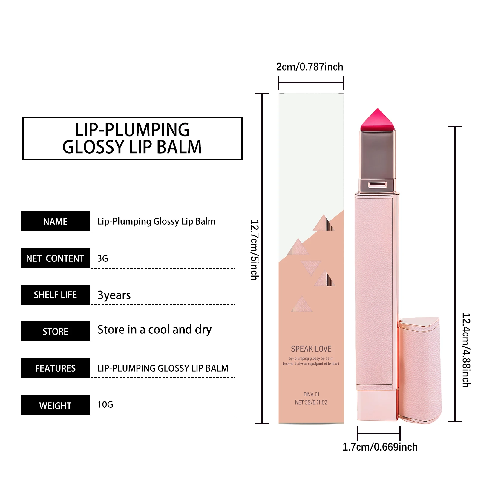 Langanhaltender Feuchtigkeitsspendender Lippenstift Für Make-up_voghion.com