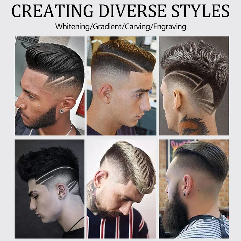 Kemei KM-PG1071 Professional Hair Clipper Rechargeable Cordless Hair Clipper Electric Hair Clipper Kit Men's Fade Hair Clipper