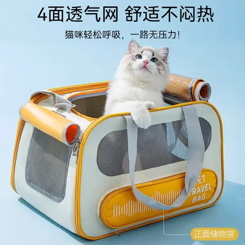 

Bag Supplies Puppy Dogs Carrier Breathable Kitten Cat Bags Travel Portable Pet Shoulder Summer Outing Carrying