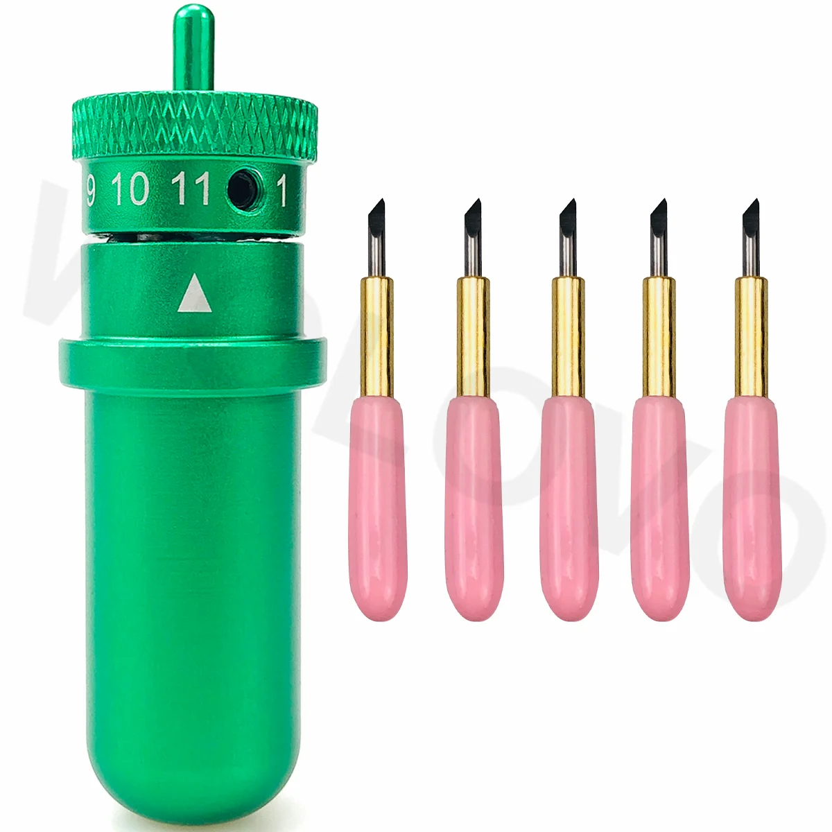 5Pcs Plotter Standard Premium Fine Point Blades E 1Pc Holder Per Graphtec Silhouette Cameo 4 Plus Pro Portrait 3