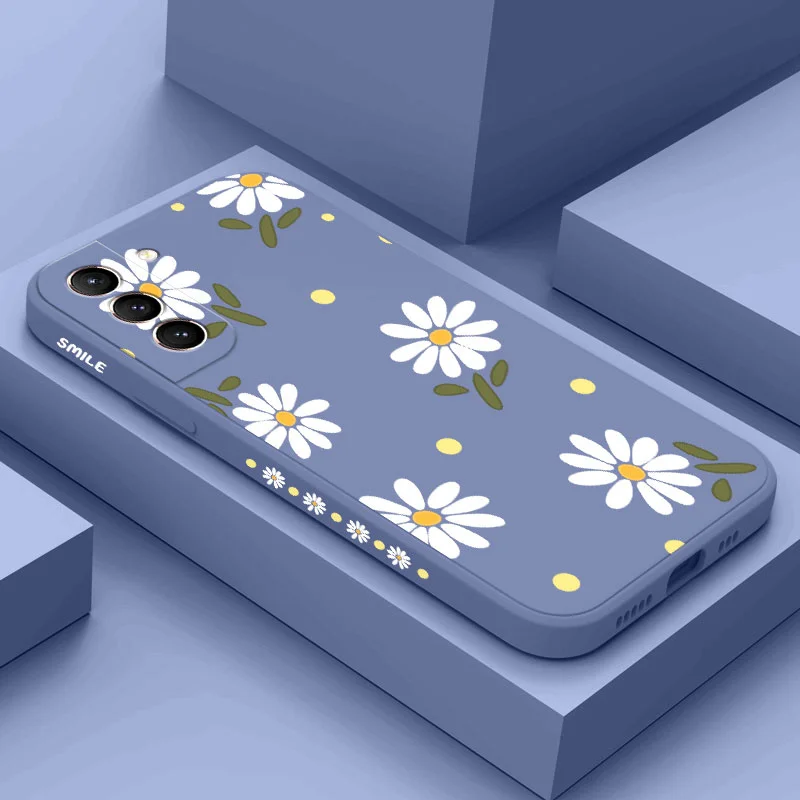 Chrysanthemum Phone Case For Samsung Galaxy S22 S21 S20 Ultra Plus FE S10 S9 S10e Note 20 ultra 10 9 Plus Cover