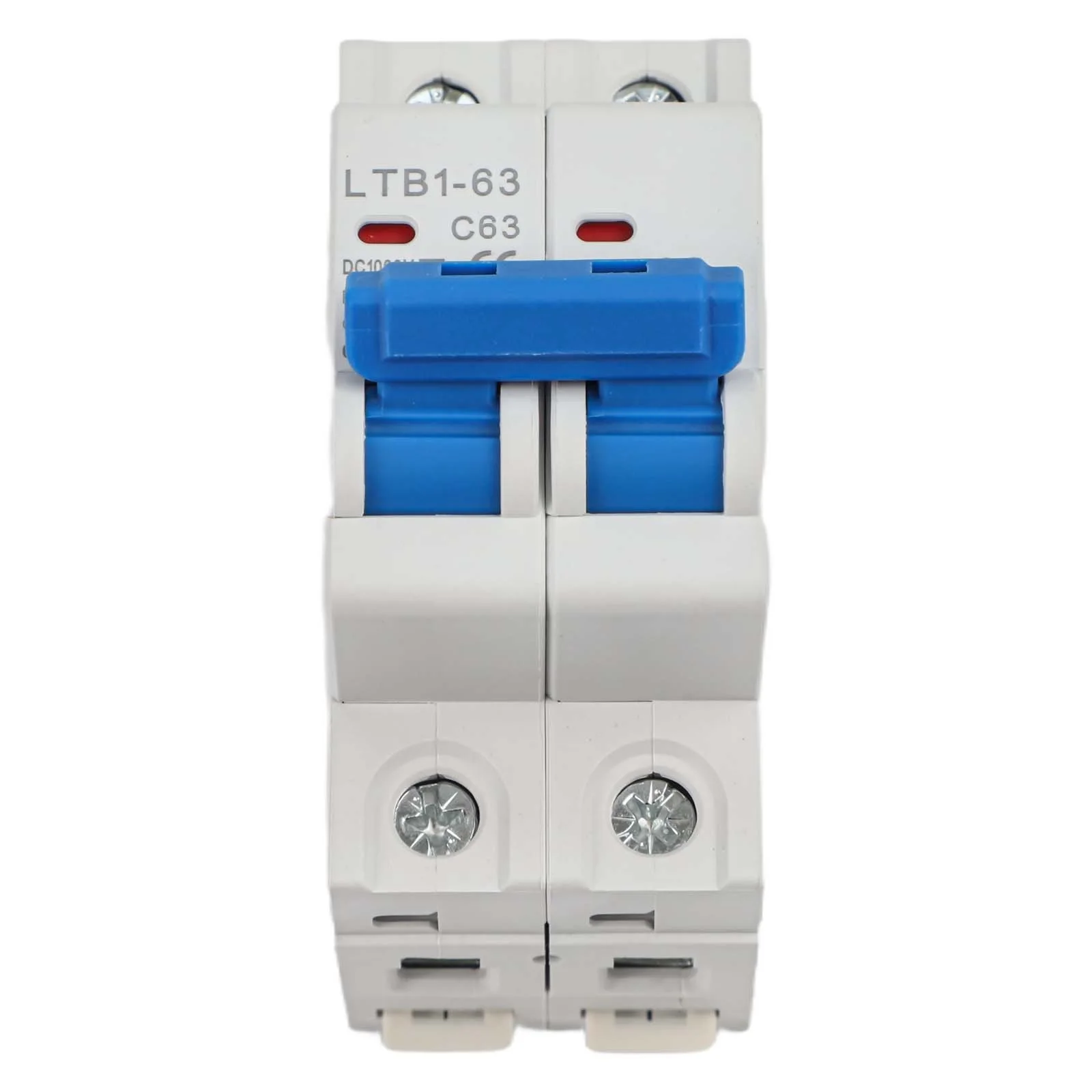 2P 63A DC 회로 차단기 1000V, DIN 레일 장착 및 안정적인 과부하 보호 기능을 갖춘 태양광 발전 시스템용