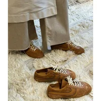 Forrest Gump Shoes Women 2025 four-season genuine leather women's sneakers flat casual retro German training shoes - Image 6