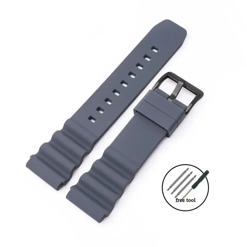 Silicone Waterproof Diving Sports Watch Strap