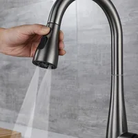 ก๊อกน้ำห้องครัว GEGVE แบบถอดได้ อะไหล่ก๊อกน้ำอ่างล้างจาน ก๊อกผสมแบบแมนนวล ก๊อกน้ำห้องครัวแบบอิสราเอล ปรับแต่งให้เข้ากับมาตรฐานอิสราเอล ทำจากทองเหลืองขัดเงา 4