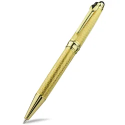 Retractable Smooth Writing Rollerball Pen - Elegant Signature Gift Pen (SIZE A Gold)