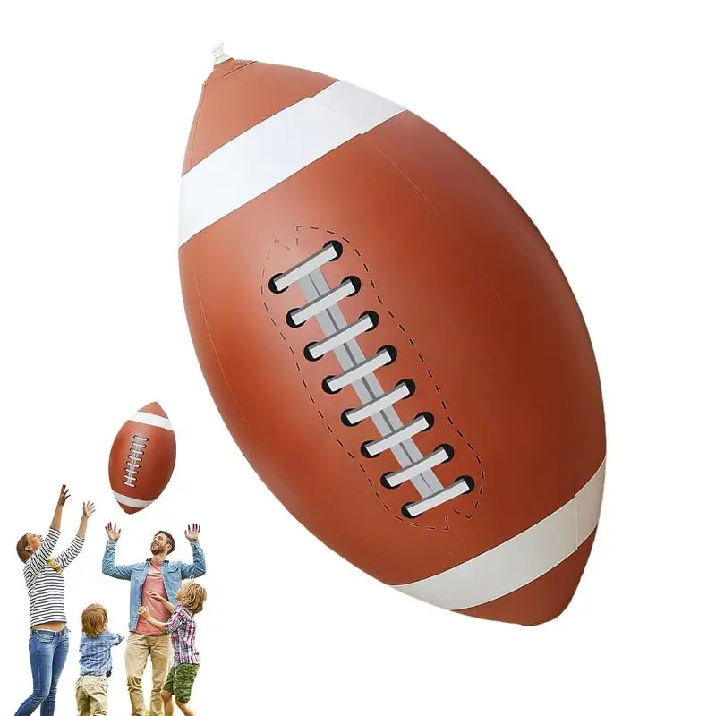 

Inflatable Football For Kids Inflatable Baseball Football Toy PVC Inflatable Pool Balls For Baseball Parties Carnival Games Back