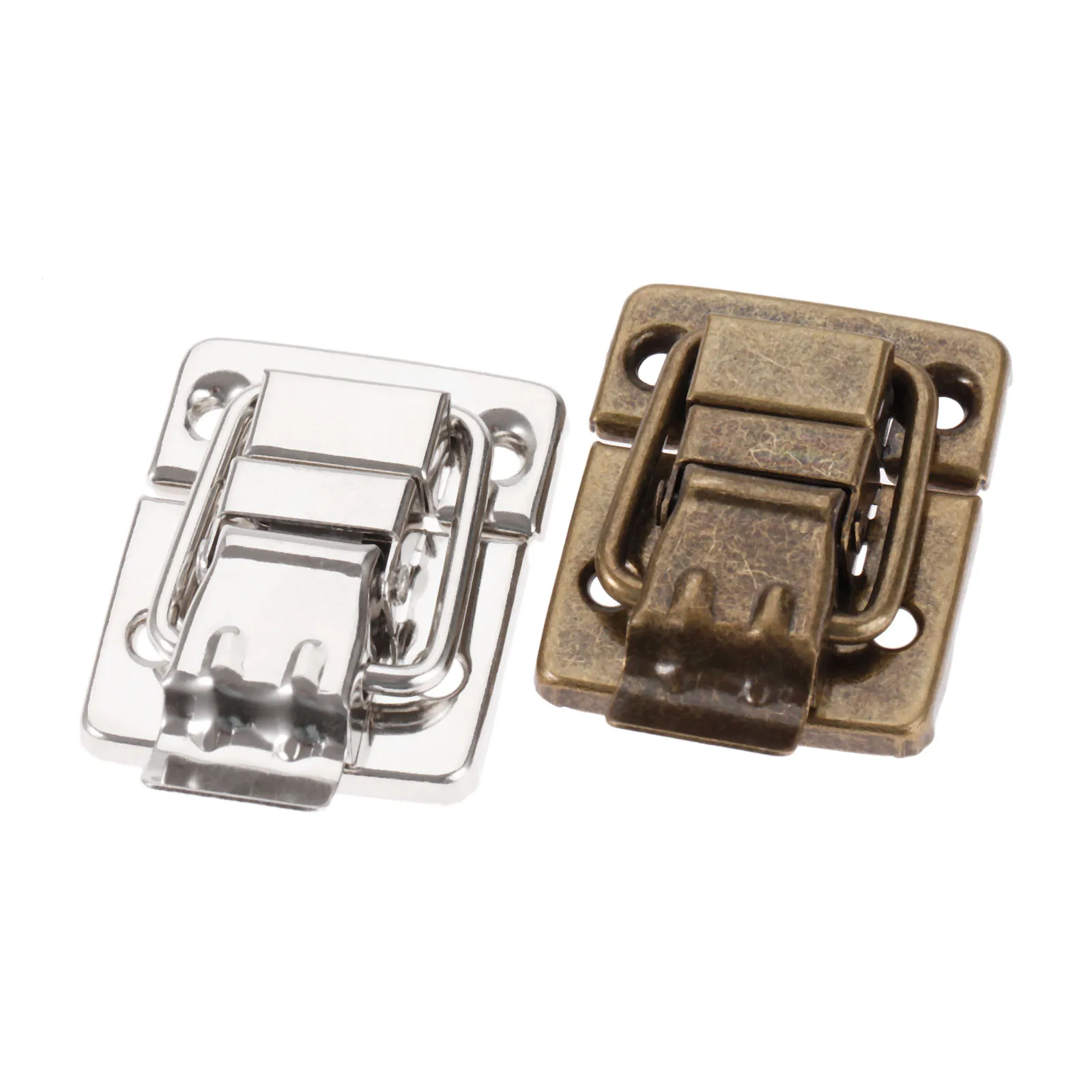 Furniture Fittings Antique Bronze Jewelry Wood Box Toggle Latch Hasp Drawer Latches Decorative Case Buckle Clasp 30*36mm DRELD