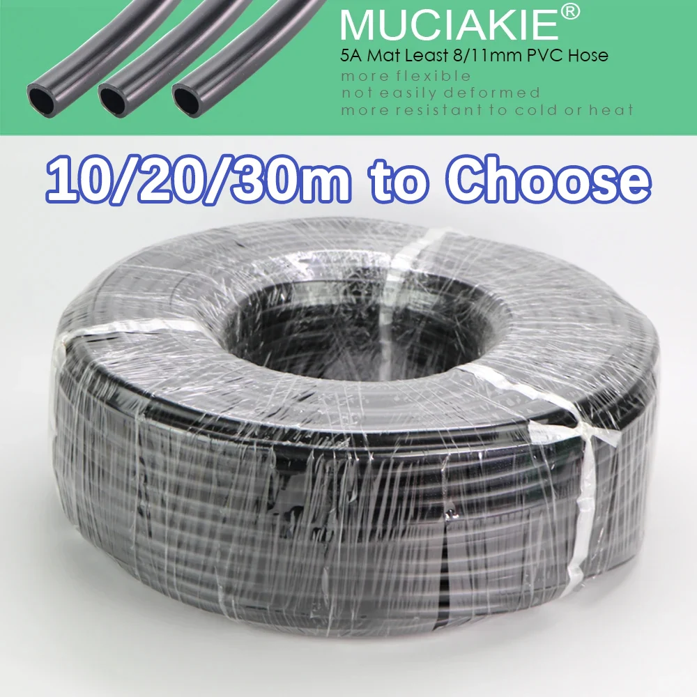 Tubo Per Irrigazione A Goccia 10M – 8/11 Mm In PVC – Per Giardino, Orto E Serra
