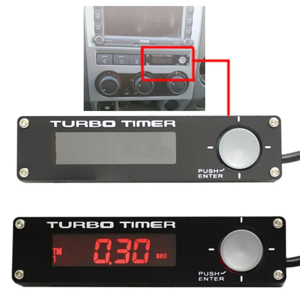 Car Turbo Timer Controller Universal Electronic Car Auto LED Digital Display Turbo Timer Delay Controller Car Accessories with logo