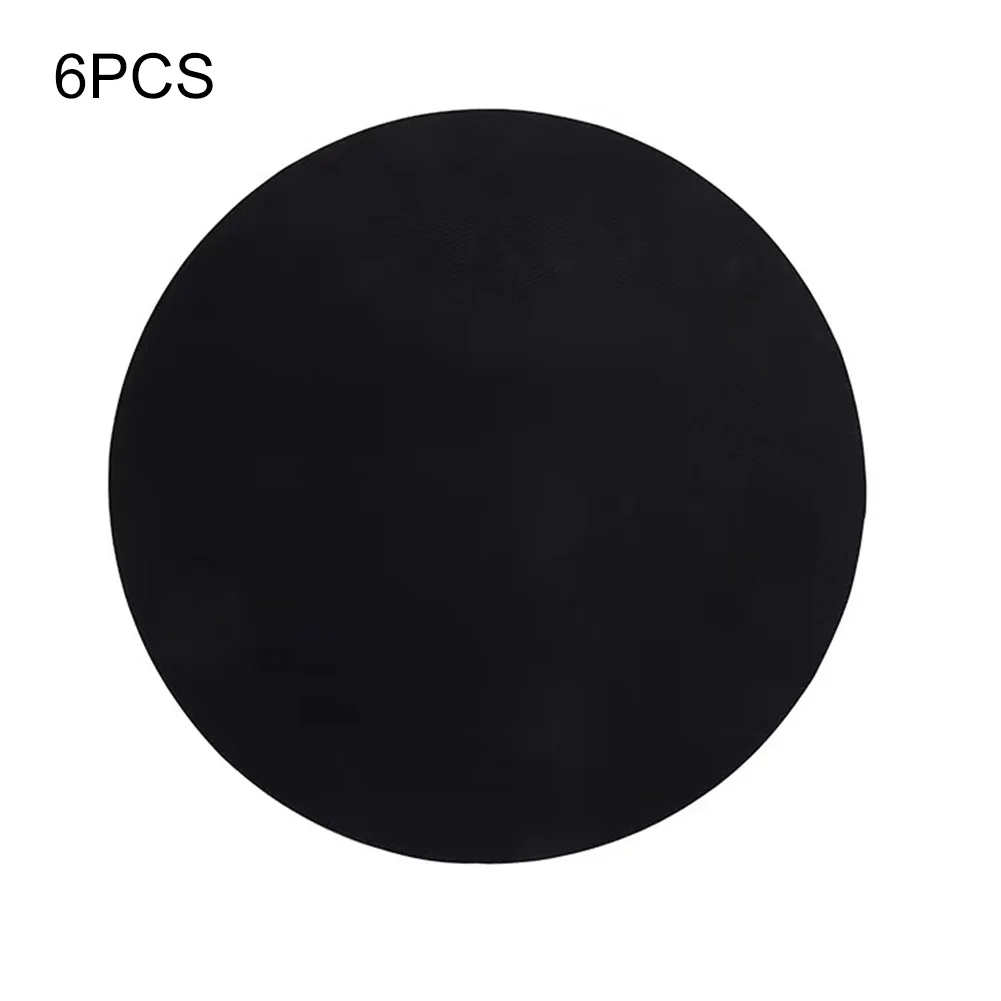 Description Picture 2 of item6Pcs Round Non-Stick Mat Pan Fry Liner Sheet Cooking Wok Kitchen Baking Pad BBQ Baking Mats Diameter 24cm Portable Kitchen Tools