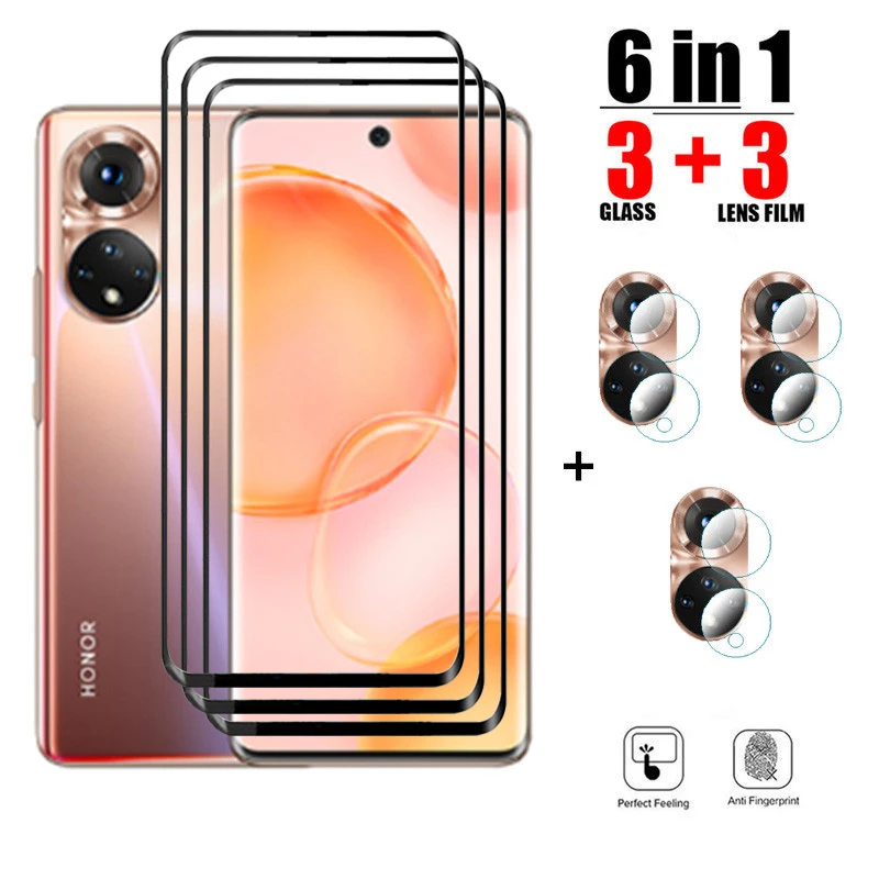 Full Cover Curved Tempered Glass For Honor 50 70 60 SE Pro Plus Camera