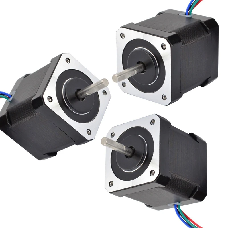 

3-х дюймовый шаговый двигатель Nema 17, 48 мм, двигатель Nema17 42bygh 2A 4-Lead (17Hs19-2004S1), Мотор 1 м, кабель для 3D-принтера, мотор Cnc Xyz, розничная продажа
