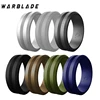 WarBLade 8MM Silicone Rings V-groove Hypoallergenic Flexible Sports Men Wedding Rubber Bands Food Grade FDA Silicone Finger Ring 5
