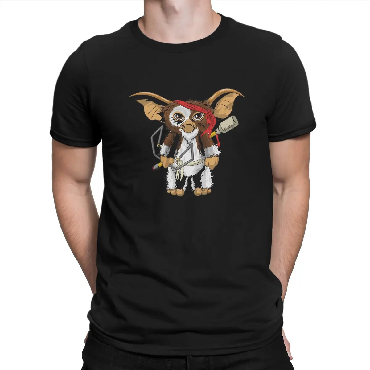 Gremlin-s Kawaii Mogwai Hunter Tshirt Homme Men's Clothing Blusas Polyester T Shirt For Men