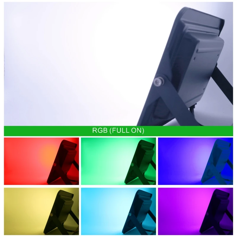 RGB Flood Light Lamp 30W 50W 100W Outdoor AC220V Garden Lighting Floodlight Waterproof Reflector Led Rgb Spotlight Remote