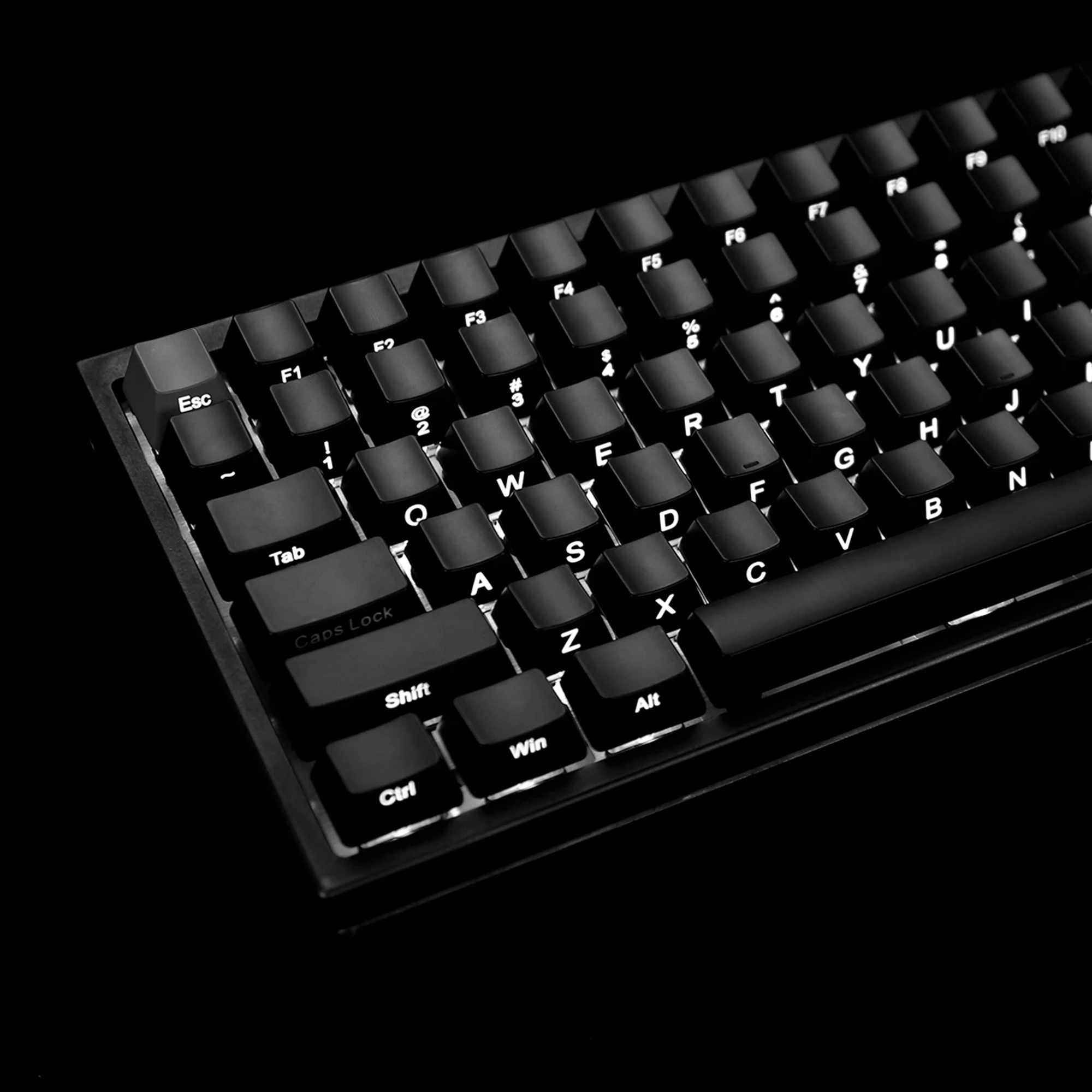 Ymdk 104 87 61 Abs Lado-iluminado Backlit Keycap Preto Conjunto Perfil Oem para mx Teclado Mecânico