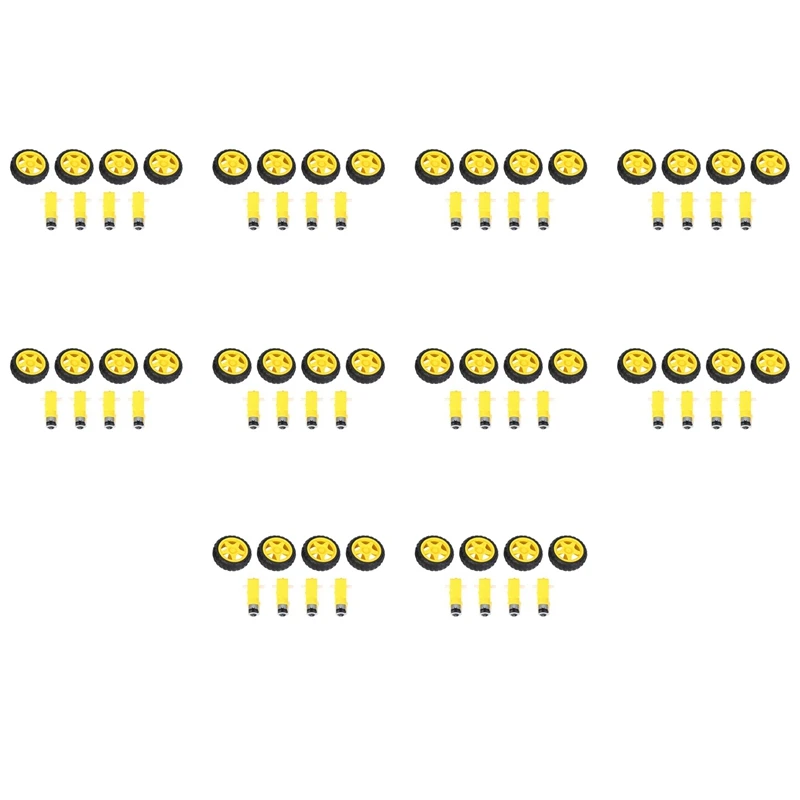 40-pz-per-arduino-smart-car-robot-ruota-per-pneumatici-in-plastica-con-motoriduttore-dc-3-6v