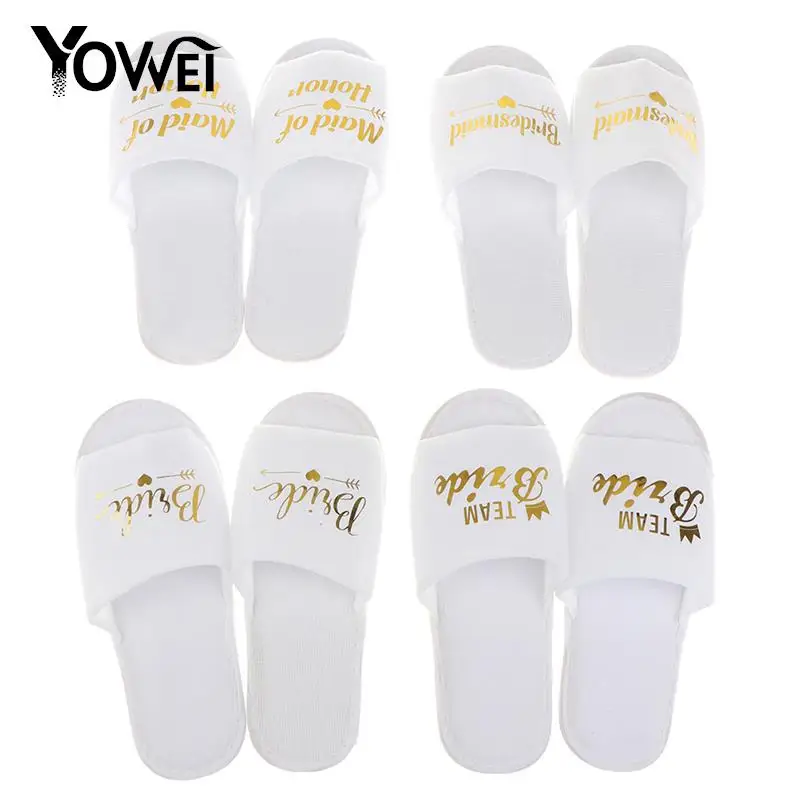 

Bride Wedding Slippers For Bachelorette Party Decoration Bridesmaid Hen Party Slippers Ladies Bachelorette Party Supplies Gifts
