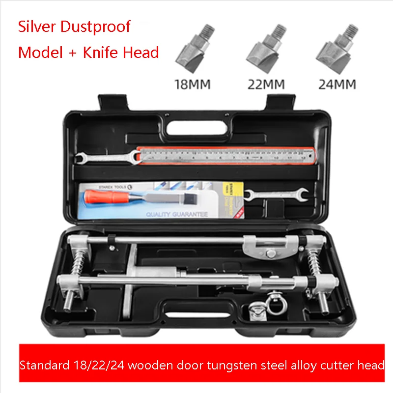 Door Lock Slotting Machine Jig, Woodworking Door Lock Hole Opener