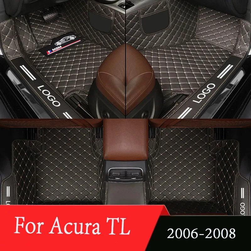 Car Floor Mats Rugs For Acura Tl 2008 2007 2006 Leather Waterproof