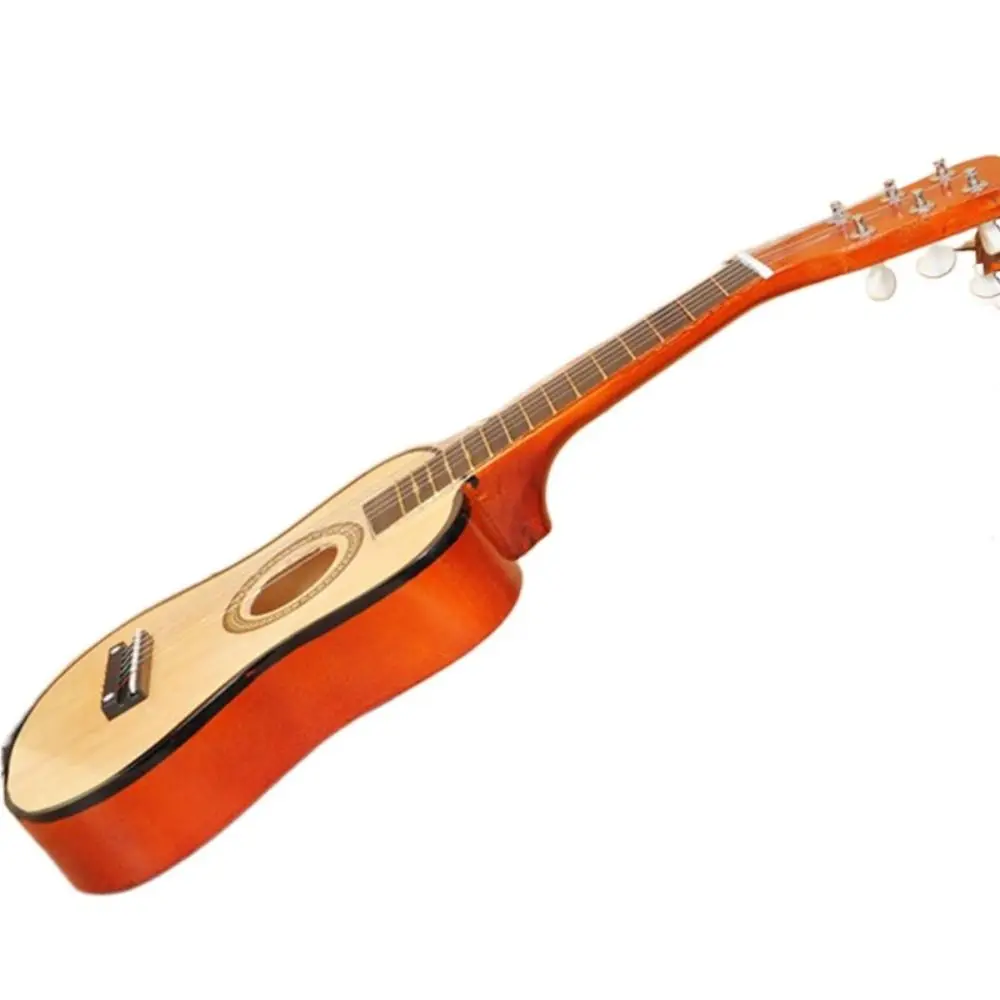 【HOT SALE】 Solid Wood Children's Guitar Adjustable String Knob Classical Children's Instrument Toy Durable 21 Inch Musical Instrument Toy