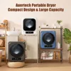 No Assembly 850W Compact Laundry Dryers with LCD Display, Stainless Steel Tub,for Apartment, Home, RVs, Easy to Use 2