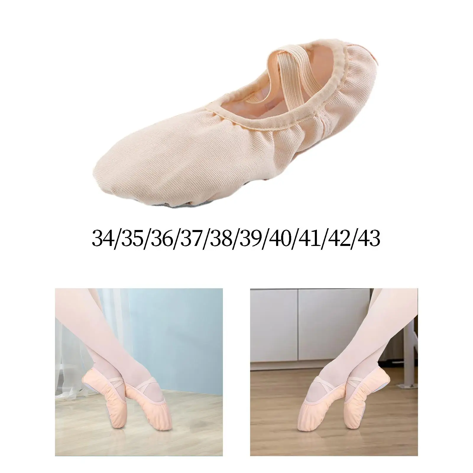 Woman Dance Shoes Canvas Girls Ballet Shoes for Adults Kids Girls