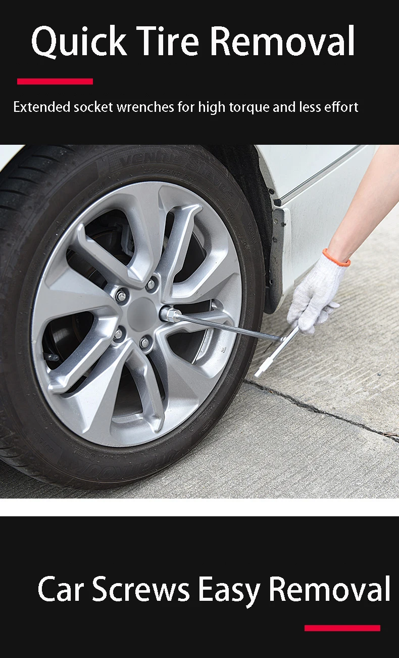 Description Picture 4 of item6-19mm T-Style Socket Wrench Mechanics's Driver Repair Socket Set Car Mechanical Workshop Tools Hex Wrench Hand Tools Nut Key