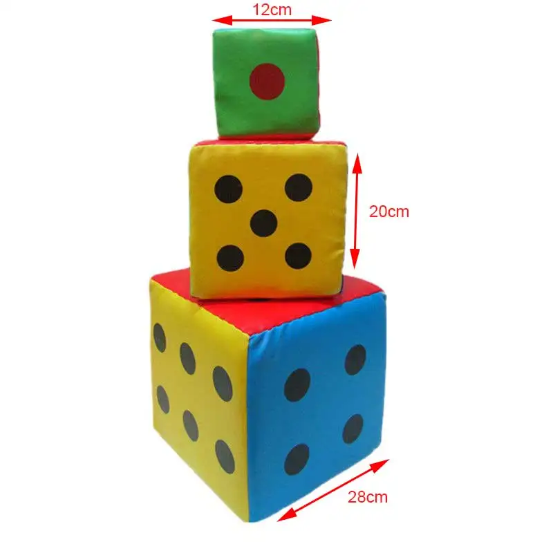 1PC12cm20cm28cmGiantSpongeDiceGiantColorfulSpongeArtificial