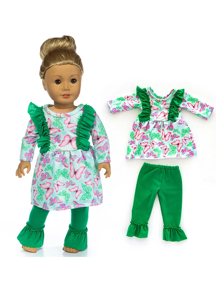 18 Inch Girl Doll Clothes Red Winter Coat Toys Doll Outfits Baby Girl Birthday Gifts