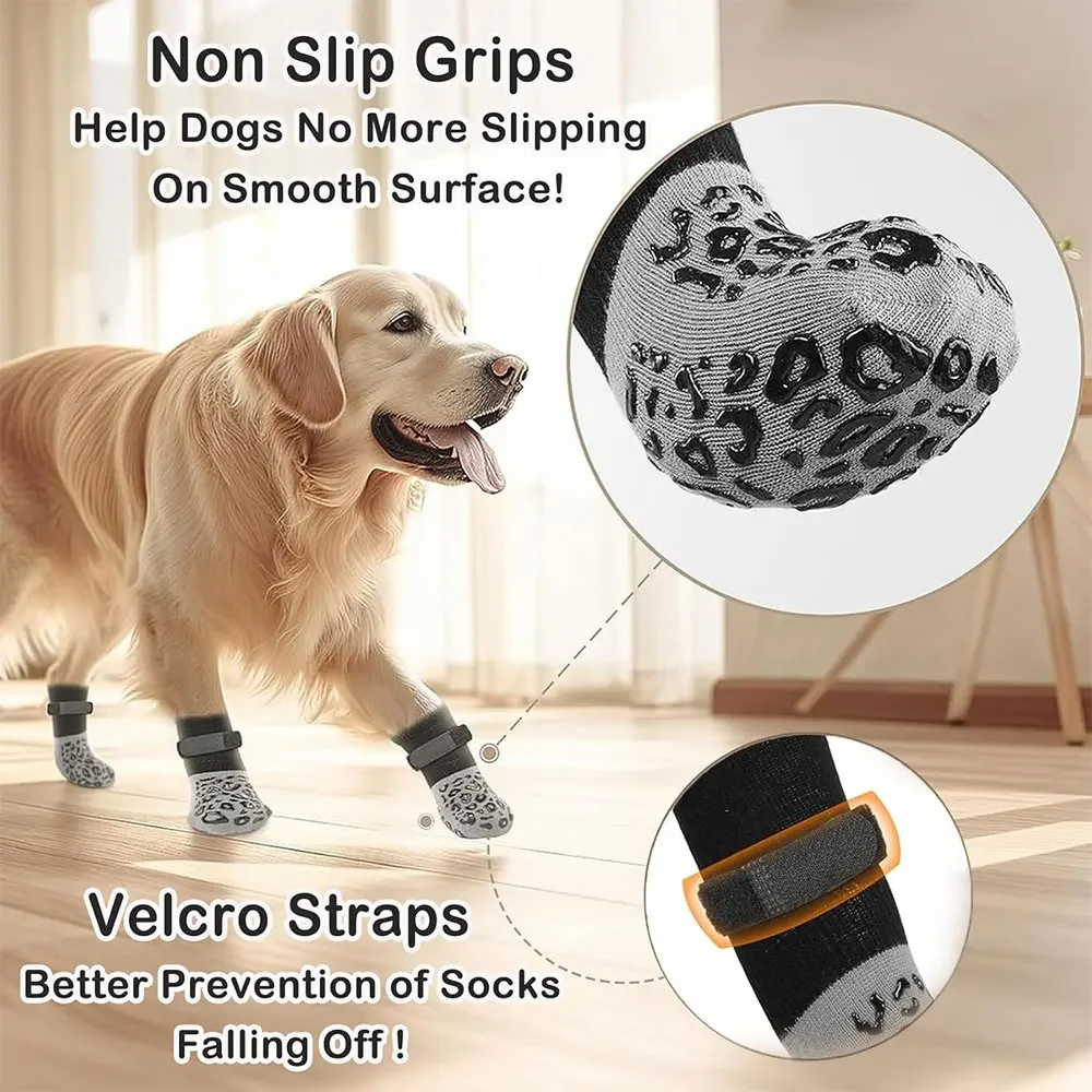thumbnail image 2 of Pet Waterproof Foot Cover, Dog Paw Wound Cover, Adjustable Dog Boots For Injured Paws, Dog Paw Wound Cover, Non-Slip Waterproof Sole – Breathable Paw 2 of 10