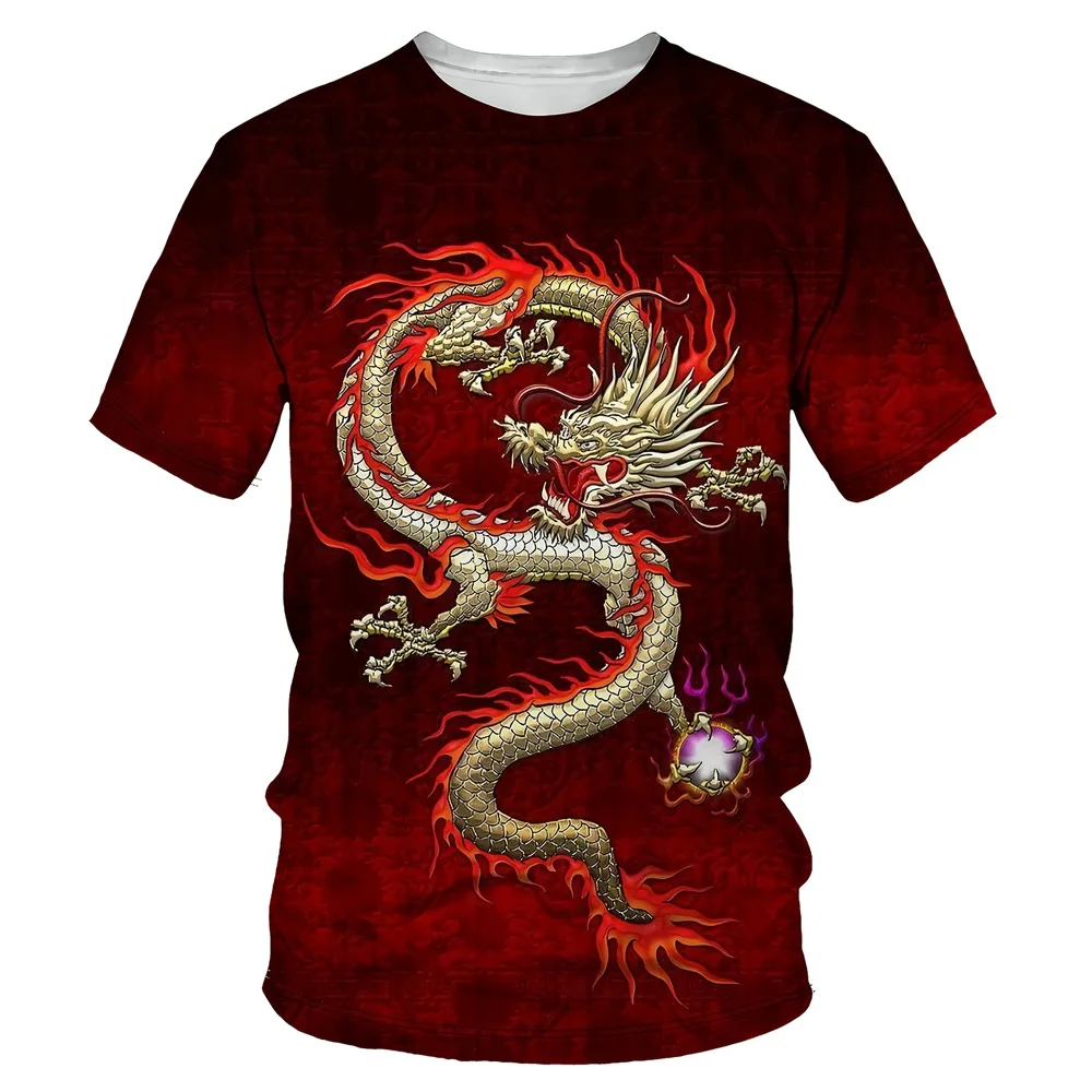 Men-s-3D-Dragon-Print-T-shirt-2024-Chinese-Loong-Year-Graphic-T-Shirt ...