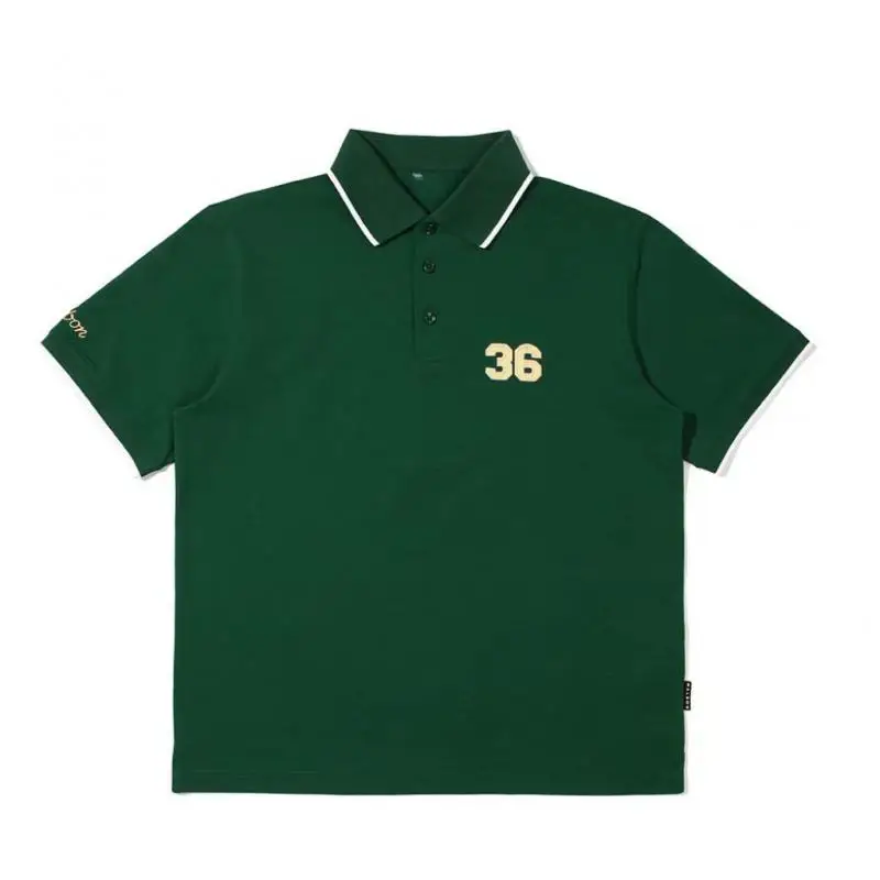 

2024 Golf Fashion New Men Casual All Match T-shirt Sport Breathable Embroidered Lapel Short High Quality Products