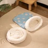 Winter Warm Pet Sleeping Bag Lamb Wool Warm Kitten Nest Drilling Hole Bedding Thickened Soft Comfortable Warm Nest Pet Cats 2