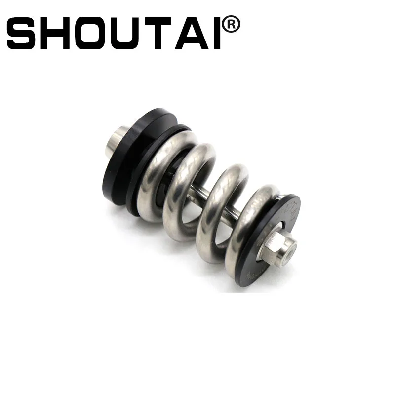 SHOUTAI Bike TC4 Titanium Alloy Spring Rear Shock Absorber for Brompton BMX Amortizer Bicycle Parts 4 Colors bike suspension shock absorber bicycle shock absorber