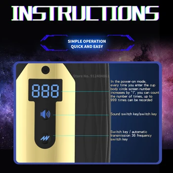 Count Double Channel Automatic Male Masturbator with Heating Oral Sex Vagina Real Pussy Vibrator Penis Enhancer Sex Toys for Men 3