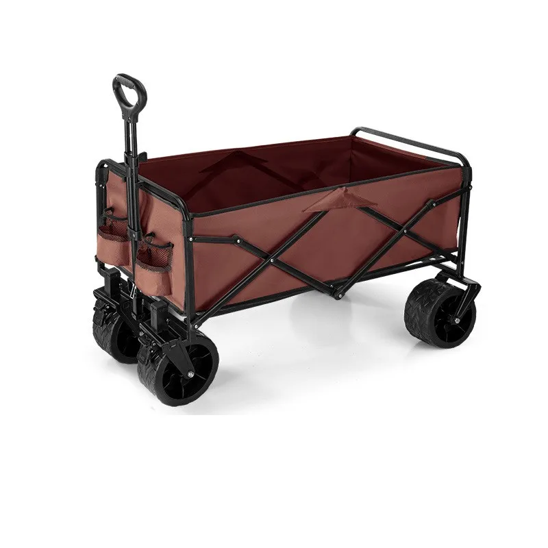 Outdoor camping cart children can lie down off-road wheels fold and stall small cart