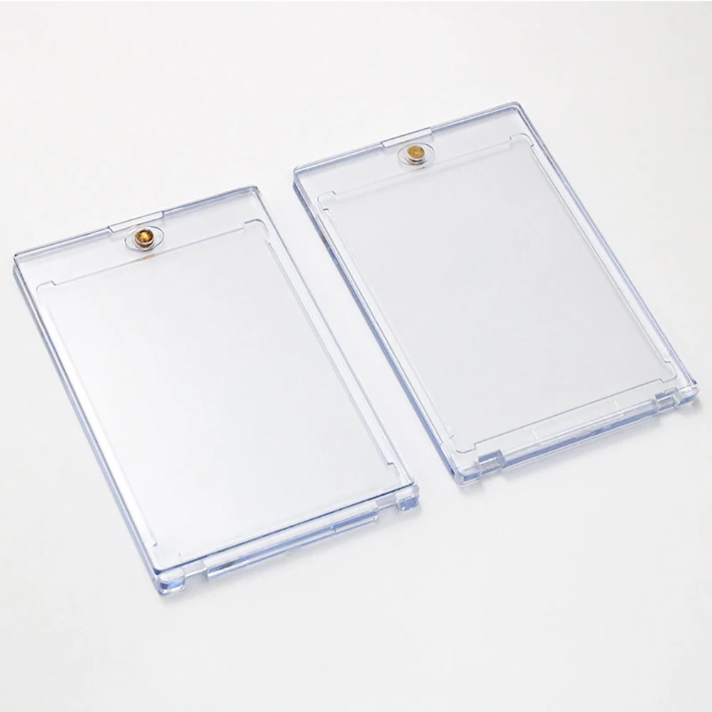 Custodia Per Carte Collezionabili Con Porta Carte Magnetiche Dorate One-Touch Da 35 Pt Per Carte Da Gioco Mtg/Ygo