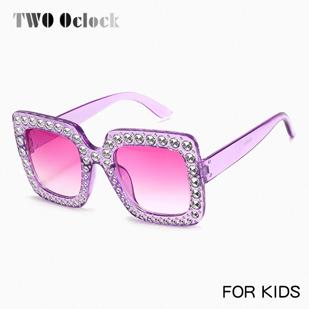 Kids Sunglasses UV Protection Colorful Lens New Children Star Square Sunshades Girl Boy Vintage Fashion Princess Sun Glasses