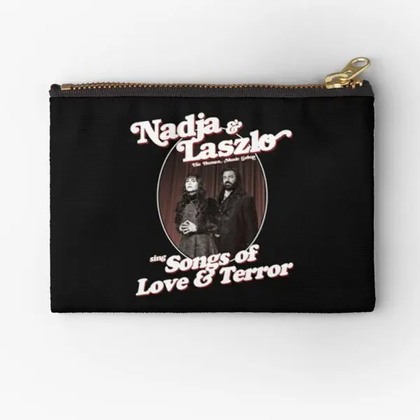 Nadja And Laszlo The Human Music Group S  Zipper Pouches Cosmetic Storage Small Packaging Socks Underwear Panties Money Wallet