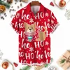 Men's Christmas shirt, 3D Digital Print Series short-sleeved Loose And casual, New Style For 2023. 2