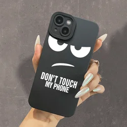 Don't Touch My Phone Pattern Soft Silicone Case - Vibrant Protection Cover - iPhone 11 Pro Max (1)