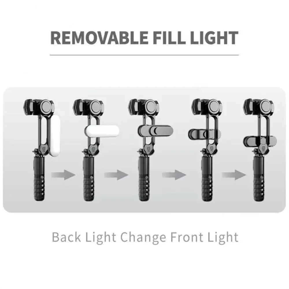 FGCLSY Gimbal Stabilizer Selfie Stick Tripod For iPhone Android Mobile Led Light Cell Holder Stand Smartphone Cellphone Camera
